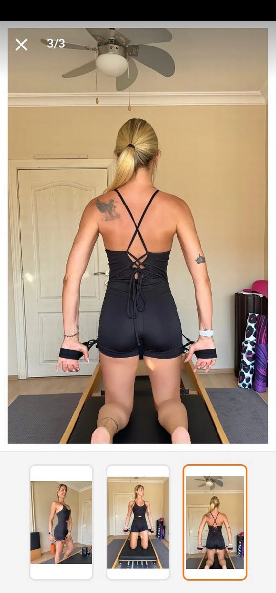 Straplez Mini Tulum - Atletik Fit Forena sporcu tulumu - Görsel 2