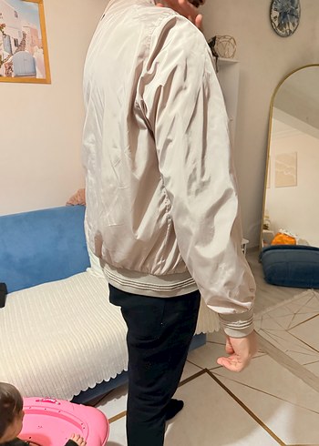 Bej Erkek Midi Boy Rahat Kesim Ceket - Görsel 3