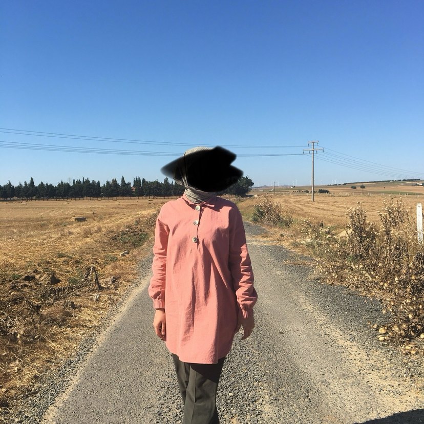 Düğmeli somon rengi tunik gömlek - Görsel 2