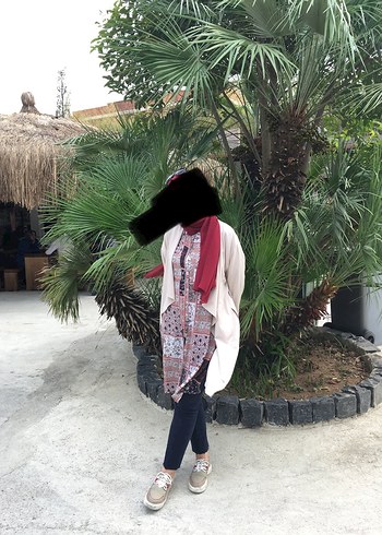 Bağlamalı Midi Bohem Kadın Kimono - Görsel 3