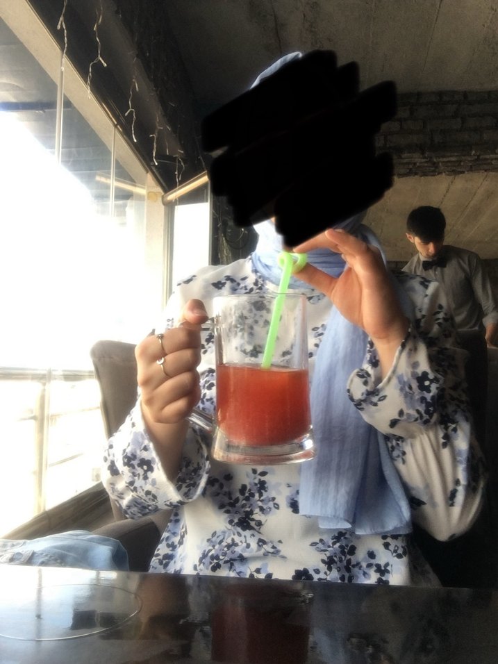 Mavi çiçek desenli tunik - Görsel 2