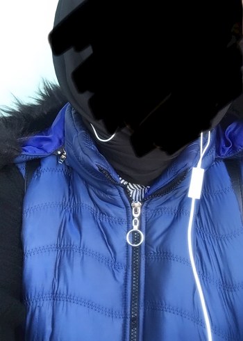 Kadın Midi Şişme lacivert yelek - Görsel 4