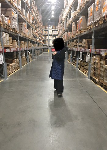 Kadın Midi Şişme lacivert yelek - Görsel 3