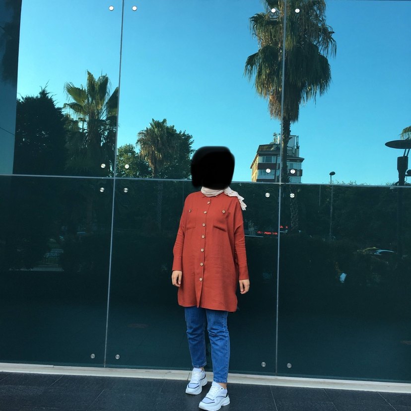 Düğmeli Kadın Camel Midi  gömlek - Görsel 3