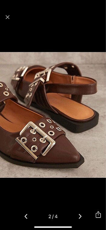 Steve Madden Ganni Steve Madden model bordo ayakkabı