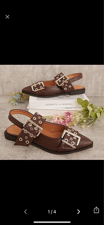 Ganni Steve Madden model bordo ayakkabı