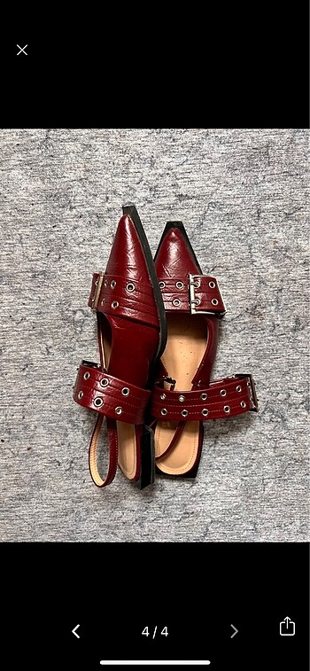 40,5 Beden bordo Renk Ganni Steve Madden model bordo ayakkabı
