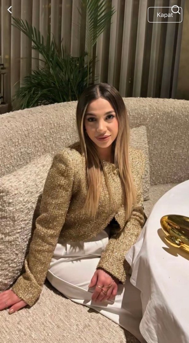 Zara gold ceket - Görsel 2