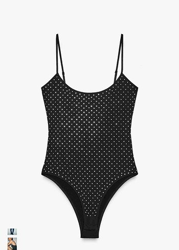 Zara taşlı body - Görsel 2