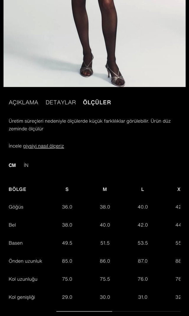 Zara saten elbise - Görsel 2