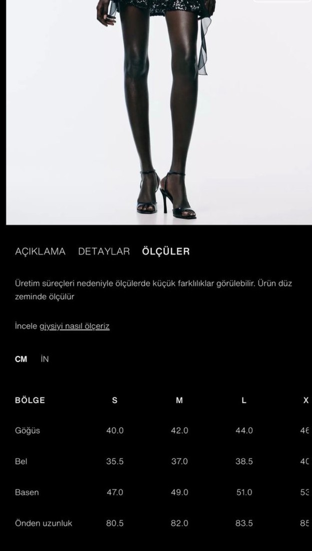 Zara payetli elbise - Görsel 2