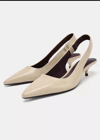 Zara Bej Kadın Topuklu Ayakkabısı - Görsel 2