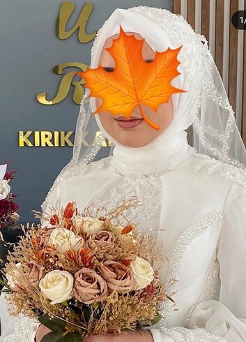 38 Beden beyaz Renk Nisanur gelinlik