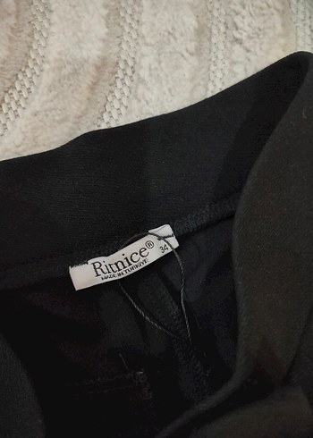 Kadın Siyah kumaş pantolon - Görsel 7