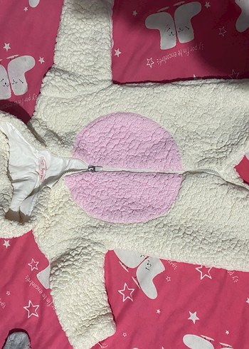 Peluş Kapüşonlu Bebek Tulum