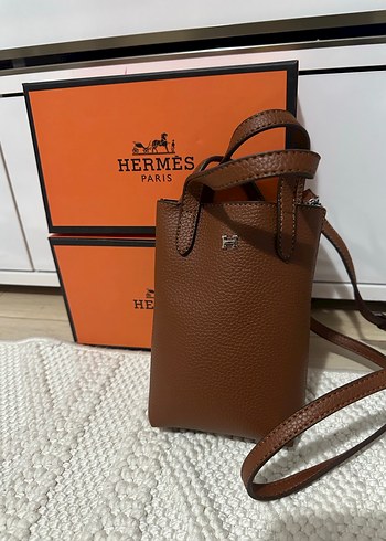 Hermes Kahverengi Deri Kadın Çanta - Görsel 2