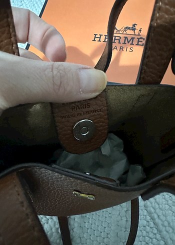 Hermes Kahverengi Deri Kadın Çanta - Görsel 3