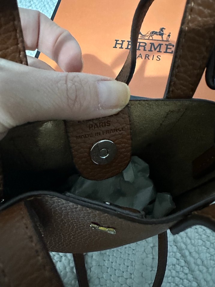 Hermes Kahverengi Deri Kadın Çanta - Görsel 3