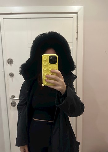 Oysho siyah mont parka - Görsel 2