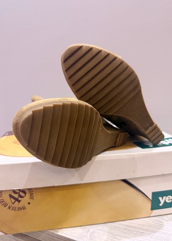 Bej Süet Kadın Dolgu Topuk Bot - Görsel 2