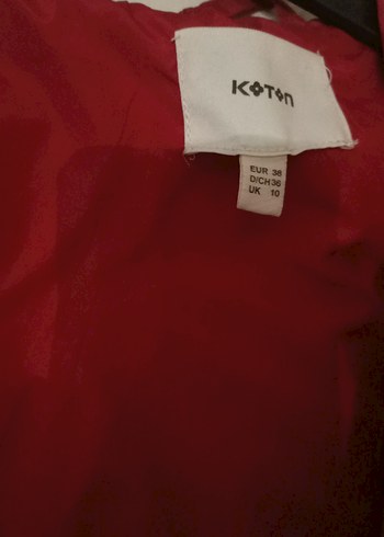 Parlak Kırmızı Kadın Midi Ceket - Görsel 3