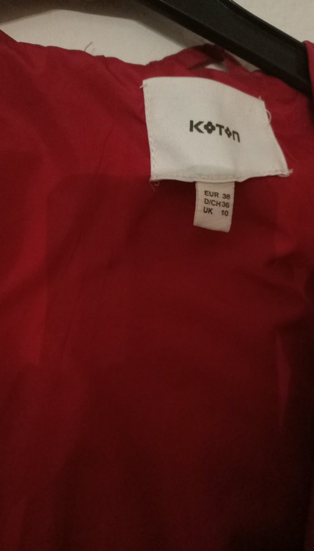 Parlak Kırmızı Kadın Midi Ceket - Görsel 3