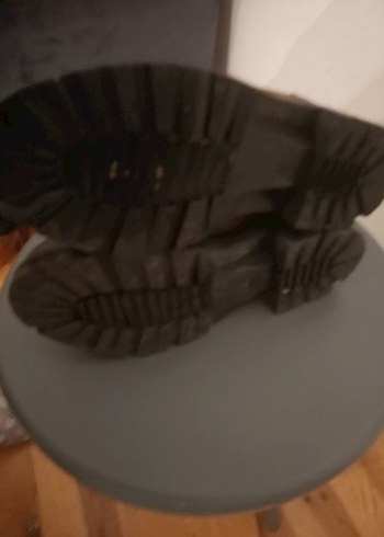 Kahverengi Deri Biker Tarzı Kadın Bot - Görsel 7