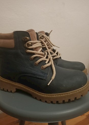 Lacivert Bohem Tarz Erkek Bağcıklı Bot - Görsel 2