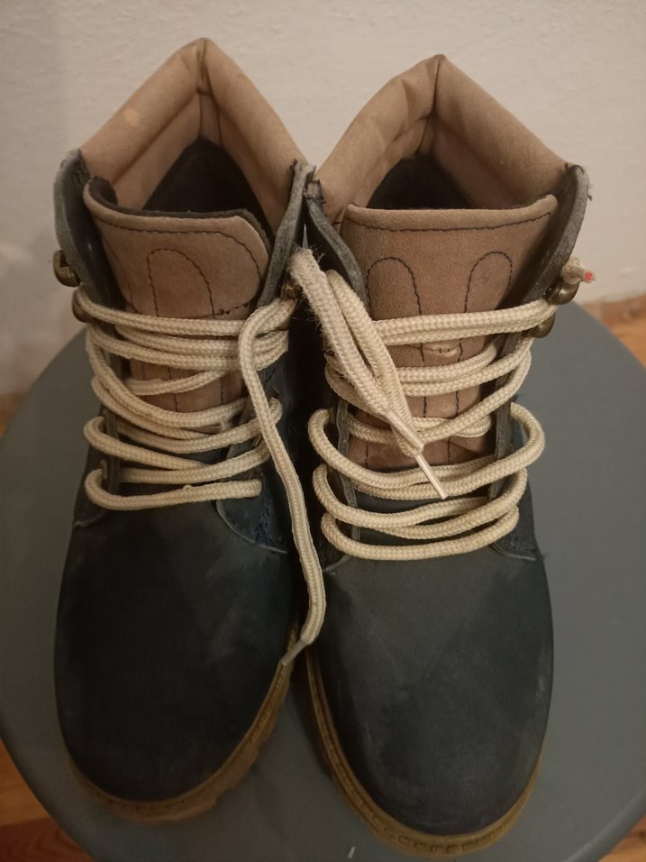 Lacivert Bohem Tarz Erkek Bağcıklı Bot - Görsel 3