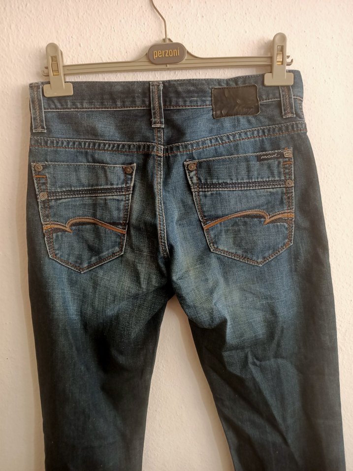 Erkek Lacivert Denim Regular Fit Kot Pantolon - Görsel 3