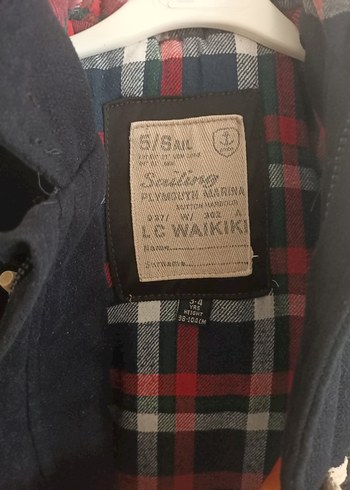 Erkek Çocuk Gri Düğmeli Kaban - Görsel 6