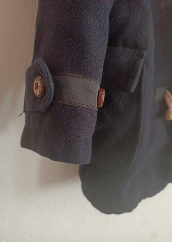 Erkek Çocuk Gri Düğmeli Kaban - Görsel 2