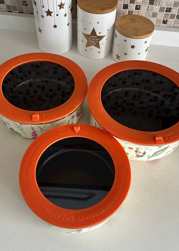 Çiçek Desenli Renkli Saklama Kapları Seti - Görsel 7