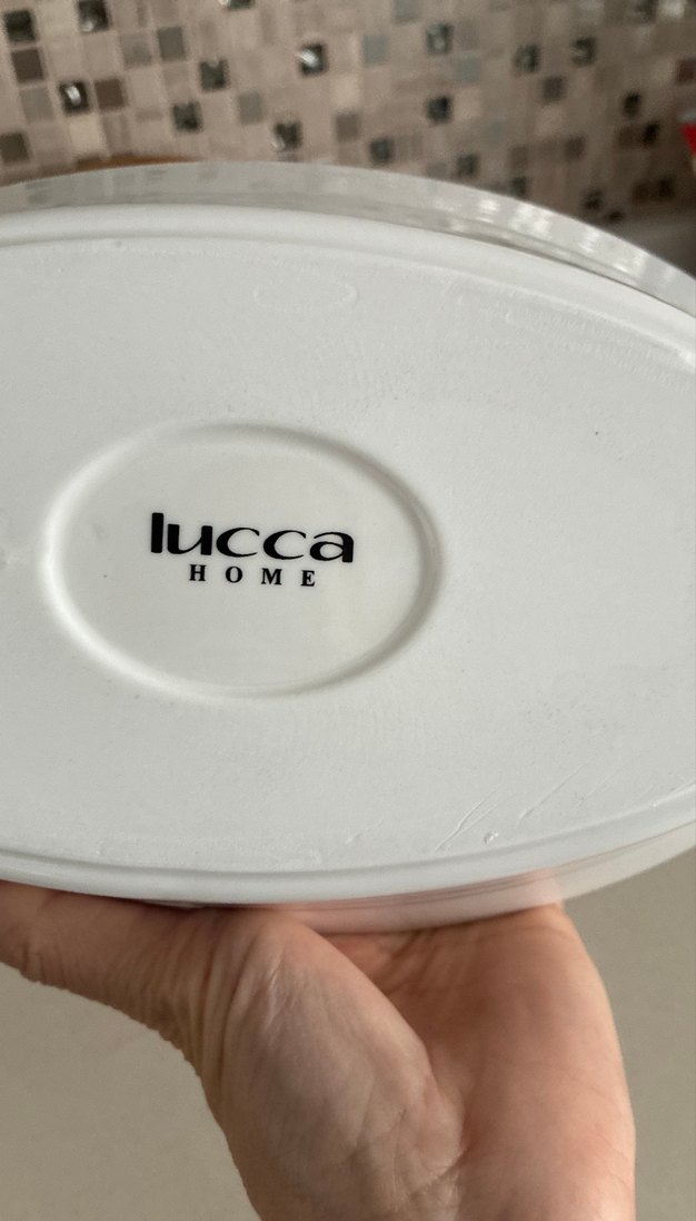 Pembe Gül Desenli Seramik Tabak - Görsel 2