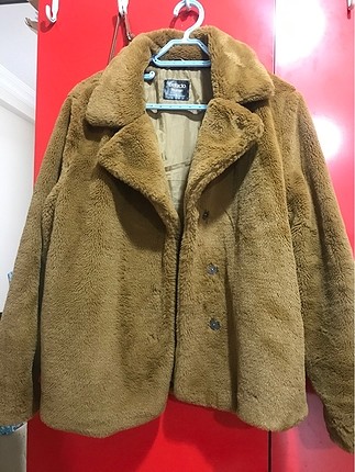 peluş kürklü mont