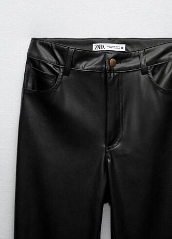 34 Beden Zara Deri Pantolon