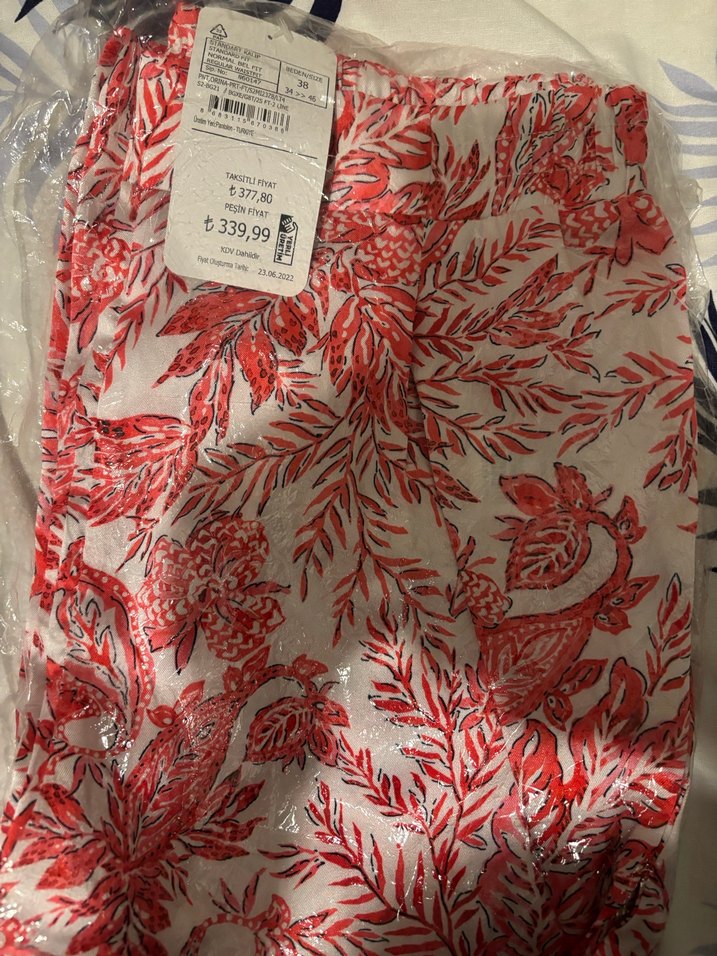 1 ALANA 1 BEDAVA !!! Renkli Desenli yazlık pantolon - Görsel 4