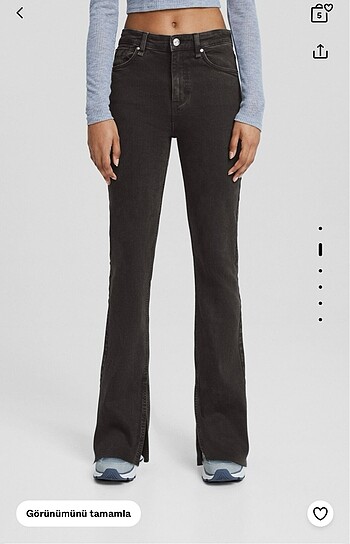 Bershka Jean siyah pantalon