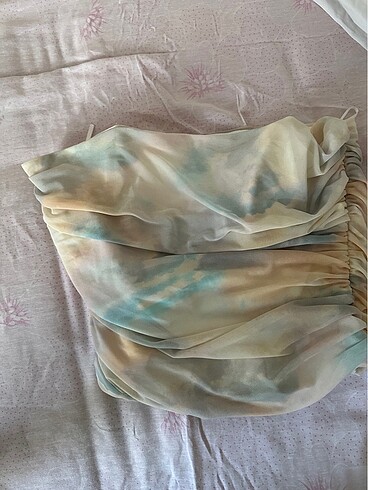 Renkli korse top