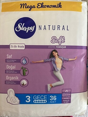 Sleepy Sleepy Kadın Hijyenik Ped Gece 4 PAKET