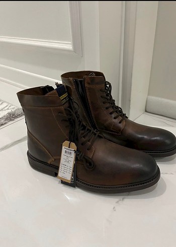 Jack & Jones Kahverengi Deri Biker Bot - Görsel 2