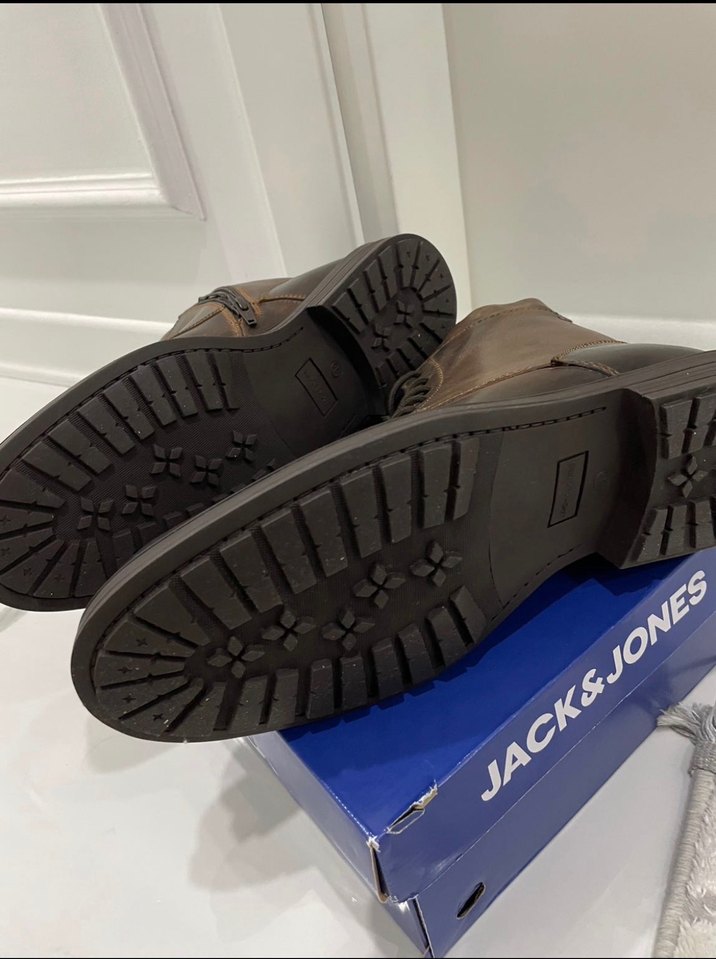 Jack & Jones Kahverengi Deri Biker Bot - Görsel 4