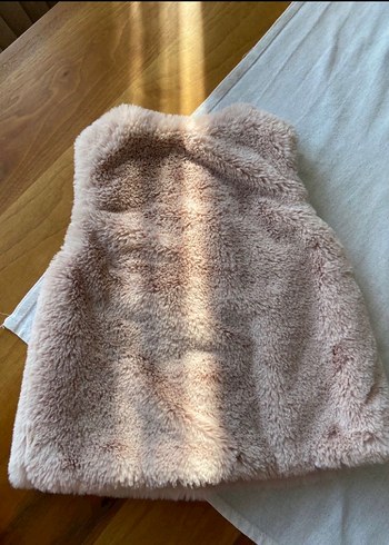 zara kız çocuk peluş yelek - Görsel 3