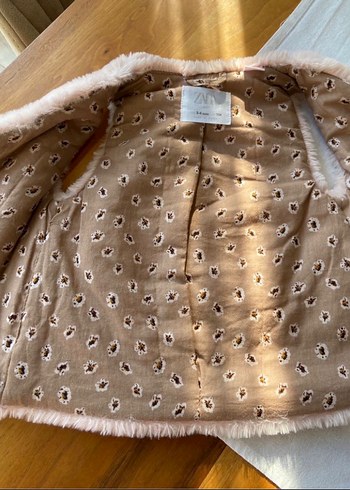 zara kız çocuk peluş yelek - Görsel 2