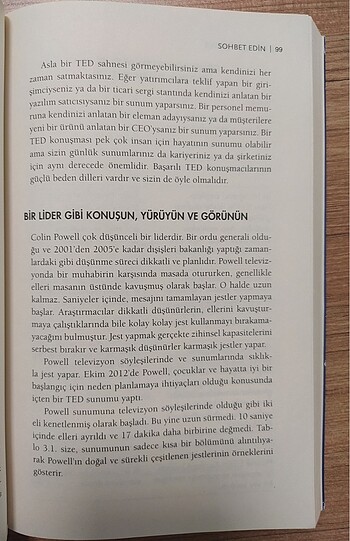Beden Ted gibi konuş