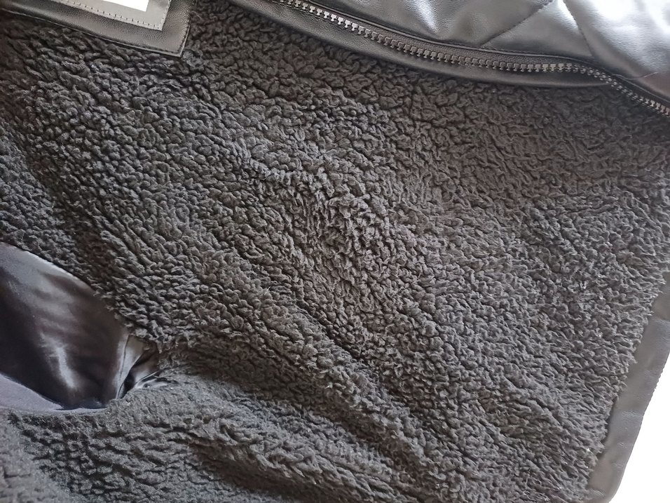 Erkek Çocuk Siyah Deri Biker Mont - Görsel 4