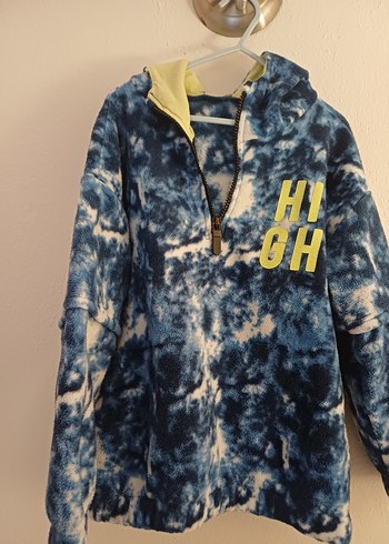 Erkek Çocuk Kapüşonlu Batik Desen Sweatshirt - Görsel 5