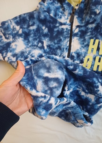 Erkek Çocuk Kapüşonlu Batik Desen Sweatshirt - Görsel 2