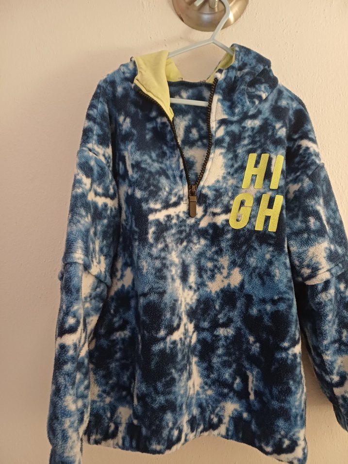 Erkek Çocuk Kapüşonlu Batik Desen Sweatshirt - Görsel 5