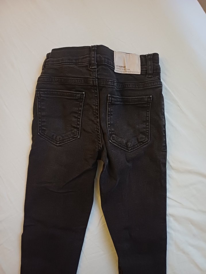 Siyah Erkek Çocuk Kot Pantolon - Görsel 4